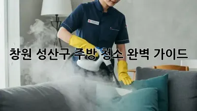 창원 성산구 주방 청소 완벽 가이드